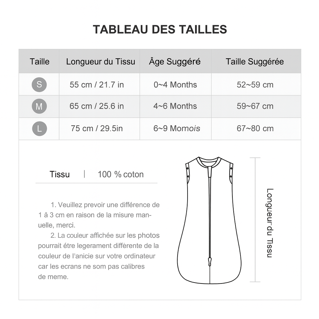 Gigoteuse pour Bébé de 0 à 12 mois